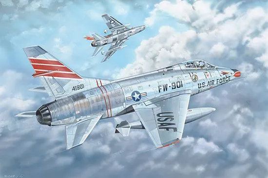 Trumpeter 1/32 North-American F-100C Super Sabre # 03221 3 Trumpeter 1/32 North-American F-100C Super Sabre # 03221
