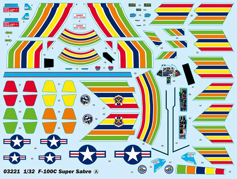 Trumpeter 1/32 North-American F-100C Super Sabre # 03221 4 Trumpeter 1/32 North-American F-100C Super Sabre # 03221 - Image 2