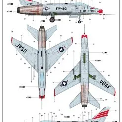 Trumpeter 1/32 North-American F-100C Super Sabre # 03221 28 Trumpeter 1/32 North-American F-100C Super Sabre # 03221 -Aircraft Kits Sales trm03221 5