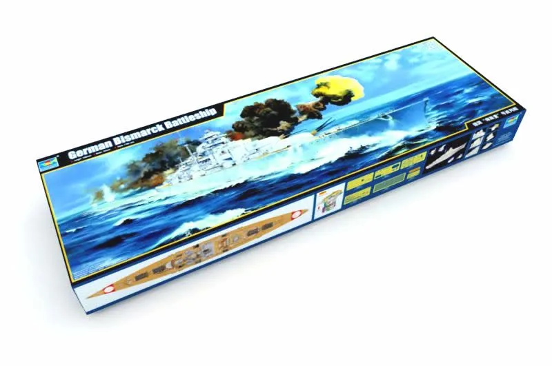 Trumpeter 1/200 Bismarck 1941 # 03702 - Plastic Model Kit 8 Trumpeter 1/200 Bismarck 1941 # 03702 - Plastic Model Kit - Image 6