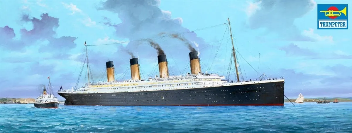 Trumpeter 1/200 R.M.S TITANIC W/ LED Light Set # 03719 19 Trumpeter 1/200 R.M.S TITANIC W/ LED Light Set # 03719 - Image 17