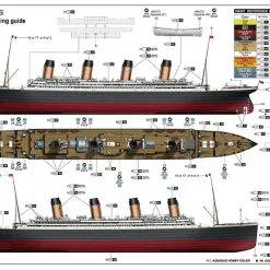 Trumpeter 1/200 R.M.S TITANIC W/ LED Light Set # 03719 69 Trumpeter 1/200 R.M.S TITANIC W/ LED Light Set # 03719 -Aircraft Kits Sales trm03713oro24