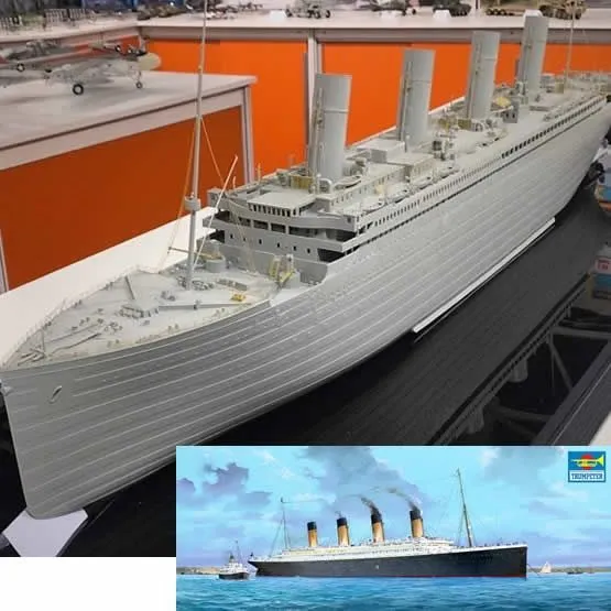 Trumpeter 1/200 R.M.S TITANIC W/ LED Light Set # 03719 18 Trumpeter 1/200 R.M.S TITANIC W/ LED Light Set # 03719 - Image 16