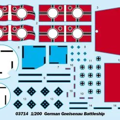 Trumpeter 1/200 German Gneisenau Battleship # 03714 24 Trumpeter 1/200 German Gneisenau Battleship # 03714 -Aircraft Kits Sales trm03714 2