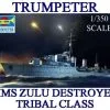 Trumpeter 1/350 HMS Zulu Destroyer Tribal Class 1941 # 05332 - Plastic Model Kit -Aircraft Kits Sales trm05332