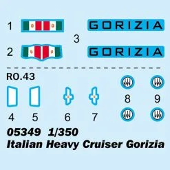 Trumpeter 1/350 Italian Heavy Cruiser Gorizia # 05349 15 Trumpeter 1/350 Italian Heavy Cruiser Gorizia # 05349 -Aircraft Kits Sales trm05349 2