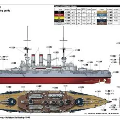 Trumpeter 1/350 Schleswig-Holstein Battleship 1908 # 05355 18 Trumpeter 1/350 Schleswig-Holstein Battleship 1908 # 05355 -Aircraft Kits Sales trm05355 3
