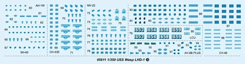 Trumpeter 1/350 USS Wasp LHD-1 # 05611 - Model Kit 6 Trumpeter 1/350 USS Wasp LHD-1 # 05611 - Model Kit - Image 4