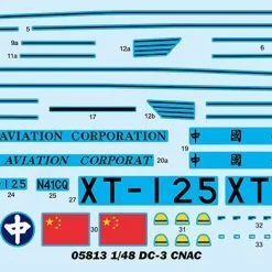 Trumpeter 1/48 Douglas DC-3 CNAC # 05813 20 Trumpeter 1/48 Douglas DC-3 CNAC # 05813 -Aircraft Kits Sales trm05813 2