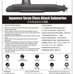 Trumpeter 1/144 Japanese Soryu Class Attack Submarine # 05911 -Aircraft Kits Sales trm05911pic4