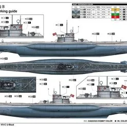 Trumpeter 1/144 DKM Navy Type VII-C U-Boat # 05912 12 Trumpeter 1/144 DKM Navy Type VII-C U-Boat # 05912 -Aircraft Kits Sales trm05912 3
