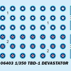 Trumpeter 1/350 Douglas TBD-1 Devastator (qty 4 Pre-painted) # 06403 8 Trumpeter 1/350 Douglas TBD-1 Devastator (qty 4 Pre-painted) # 06403 -Aircraft Kits Sales trm06403 2