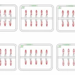 Trumpeter 1/200 WWII US Navy Figures Set (60 Figures) # 06633 -Aircraft Kits Sales trm06633pic1