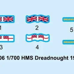Trumpeter 1/700 HMS Dreadnought 1918 # 06706 - Plastic Model Kit -Aircraft Kits Sales trm06706pic2