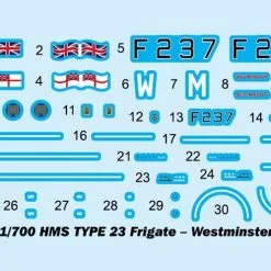 Trumpeter 1/700 HMS Westminster F237 Type 23 Frigate # 06721 11 Trumpeter 1/700 HMS Westminster F237 Type 23 Frigate # 06721 -Aircraft Kits Sales trm06721 2