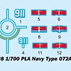 Trumpeter 1/700 PLA Navy Type 072A LST # 06728 12 Trumpeter 1/700 PLA Navy Type 072A LST # 06728 -Aircraft Kits Sales trm06728 2