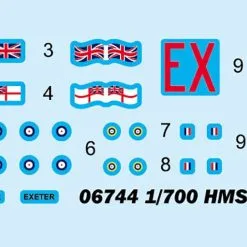 Trumpeter 1/700 HMS Exeter # 06744 19 Trumpeter 1/700 HMS Exeter # 06744 -Aircraft Kits Sales trm06744pic2
