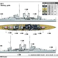 Trumpeter 1/700 HMS Exeter # 06744 20 Trumpeter 1/700 HMS Exeter # 06744 -Aircraft Kits Sales trm06744pic4