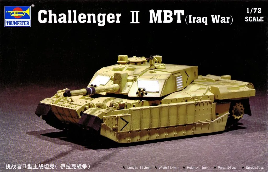 Trumpeter 1/72 British Challenger 2 MBT (Iraq War) # 07215 3 Trumpeter 1/72 British Challenger 2 MBT (Iraq War) # 07215