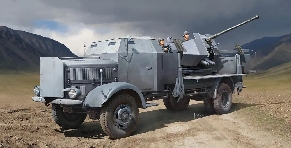 Trumpeter 1/35 L4500A W/ 3.7cm FlaK 37 # 09593 3 Trumpeter 1/35 L4500A W/ 3.7cm FlaK 37 # 09593