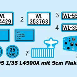 Trumpeter 1/35 L4500A Mit 5cm Flak 41 # 09595 32 Trumpeter 1/35 L4500A Mit 5cm Flak 41 # 09595 -Aircraft Kits Sales trm09595 2