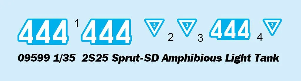 Trumpeter 1/35 2S25 Sprut- SD Amphibious Light Tank # 09599 5 Trumpeter 1/35 2S25 Sprut- SD Amphibious Light Tank # 09599 - Image 3