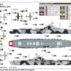 Trumpeter 1/700 DKM Graf Zeppelin Aircraft Carrier # 06709 13 Trumpeter 1/700 DKM Graf Zeppelin Aircraft Carrier # 06709 -Aircraft Kits Sales tru06709pic3