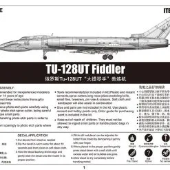 Trumpeter 1/72 Tupolev TU-128UT Fiddler # 01688 -Aircraft Kits Sales tu01688pic4
