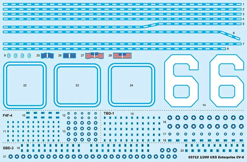 Trumpeter 1/200 USS Enterprise CV-6 # 03712 5 Trumpeter 1/200 USS Enterprise CV-6 # 03712 - Image 3