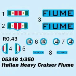 Trumpeter 1/350 Fiume Italian Heavy Cruiser # 05348 -Aircraft Kits Sales tu05348 2