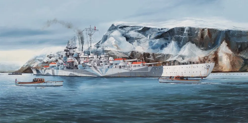 Trumpeter 1/350 German Tirpitz Battleship # 05359 3 Trumpeter 1/350 German Tirpitz Battleship # 05359