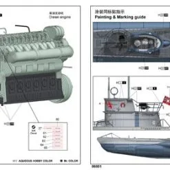 Trumpeter 1/48 DKM U-Boat Type VIIC U-552 (WWII) # 06801 -Aircraft Kits Sales tu06801 10