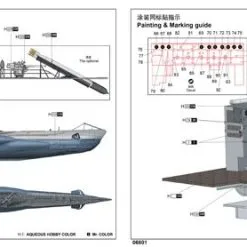 Trumpeter 1/48 DKM U-Boat Type VIIC U-552 (WWII) # 06801 -Aircraft Kits Sales tu06801 2