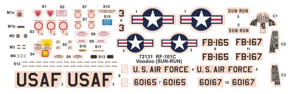 Valom 1/72 McDonnell RF-101C Voodoo "Sun Run" # 72131 3 Valom 1/72 McDonnell RF-101C Voodoo "Sun Run" # 72131