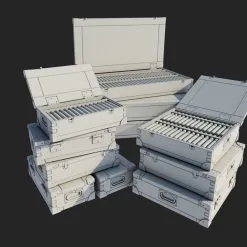 Custom Scale 1/35 Ammo Boxes For 3cm MK103 And 3cm Flak 103/38 # 35003 -Aircraft Kits Sales vk35003 3