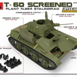 Miniart 1/35 T-60 Screened Plant 264 Stalingrad (IntKit) # 35237 -Aircraft Kits Sales web 35237 promo 04