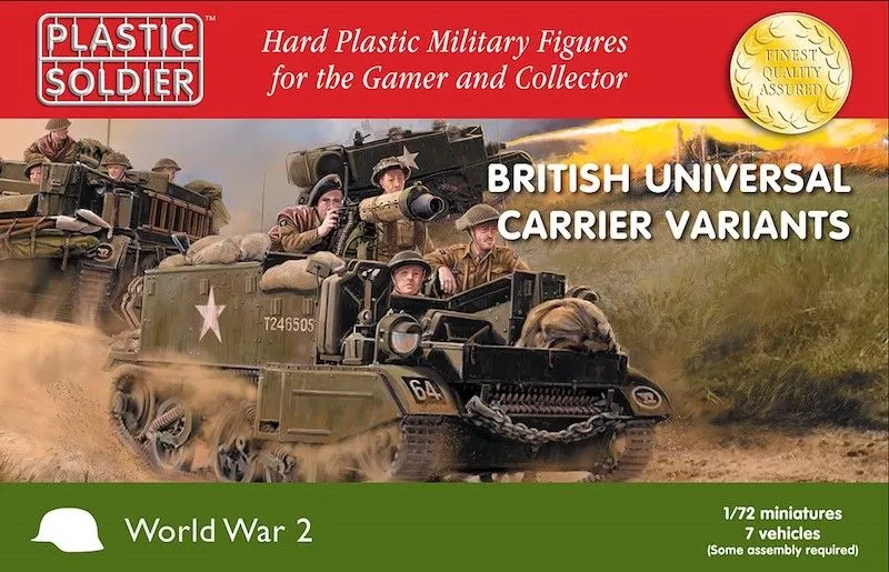 The Plastic Soldier Company 1/72 British Universal Carrier Variants # 2V20033 3 The Plastic Soldier Company 1/72 British Universal Carrier Variants # 2V20033
