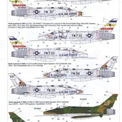 Xtradecal 1/48 F-100D Super Sabre Pt 2 48TFW 50TFS 148TFS # 48084