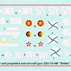 Zvezda 1/35 Soviet Self-propelled Anti-aircraft Gun ZSU-23-4 "Shilka" # 3635 13 Zvezda 1/35 Soviet Self-propelled Anti-aircraft Gun ZSU-23-4 "Shilka" # 3635 -Aircraft Kits Sales zve3635 3