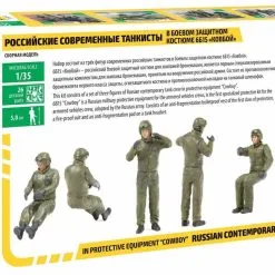 Zvezda 1/35 Russian Contemporary Tank Crew # 3684 -Aircraft Kits Sales zve3684pic1