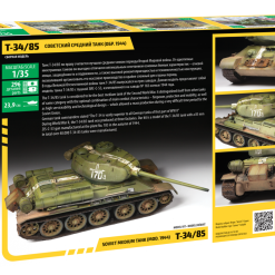 Zvezda 1/35 Soviet T-34/85 # 3687 5 Zvezda 1/35 Soviet T-34/85 # 3687 -Aircraft Kits Sales zve3687 1