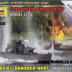 Zvezda 1/350 Soviet Armored Boat Project 1125 # 6164 - Plastic Model Kit