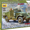 Zvezda 1/100 Soviet M3 Scout Car With Machine Gun # 6273 -Aircraft Kits Sales zve6273 4