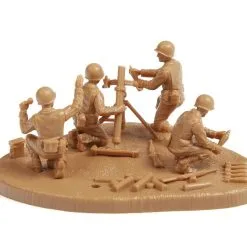 Zvezda 1/72 US 81mm Mortar M1 With Crew WWII # 6287 -Aircraft Kits Sales zve6287 2