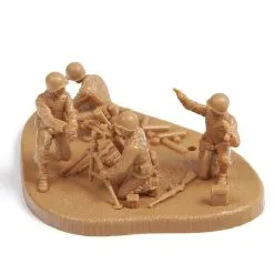 Zvezda 1/72 US 81mm Mortar M1 With Crew WWII # 6287 -Aircraft Kits Sales zve6287 3