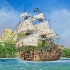 Zvezda 1/350 Black Swan Pirate Ship # 6514 - Plastic Model Kit