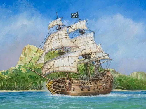Zvezda 1/350 Black Swan Pirate Ship # 6514 - Plastic Model Kit 3 Zvezda 1/350 Black Swan Pirate Ship # 6514 - Plastic Model Kit
